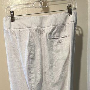 White cotton wide leg cuffed slacks from Style & Co. Size 18W